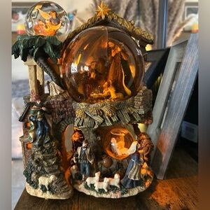 The Kirkland Signature Christmas Musical Water Globe features a Nativity scene